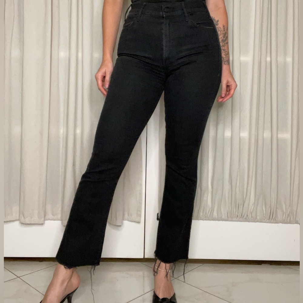 MOTHER High Rise Black Women's Jeans